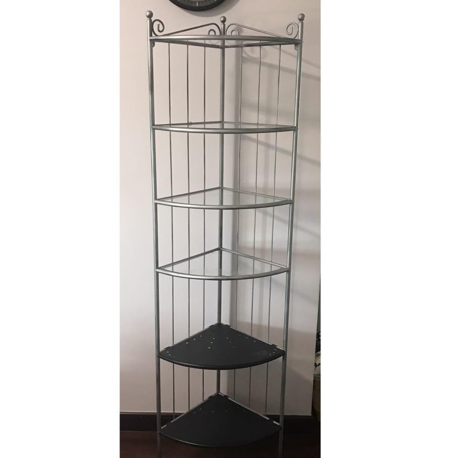 IKEA Ronnskar Corner Shelving Rack Plant Vanity Display, Furniture