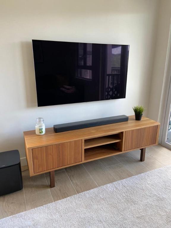STOCKHOLM TV unit, walnut veneer, 63x15 3/4x19 5/8 - IKEA