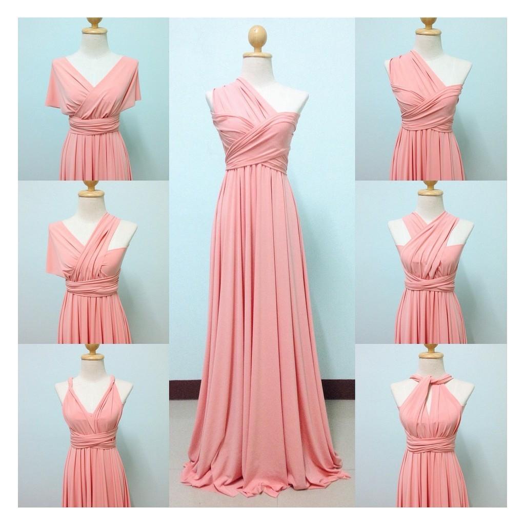 Infinity dress color peach store