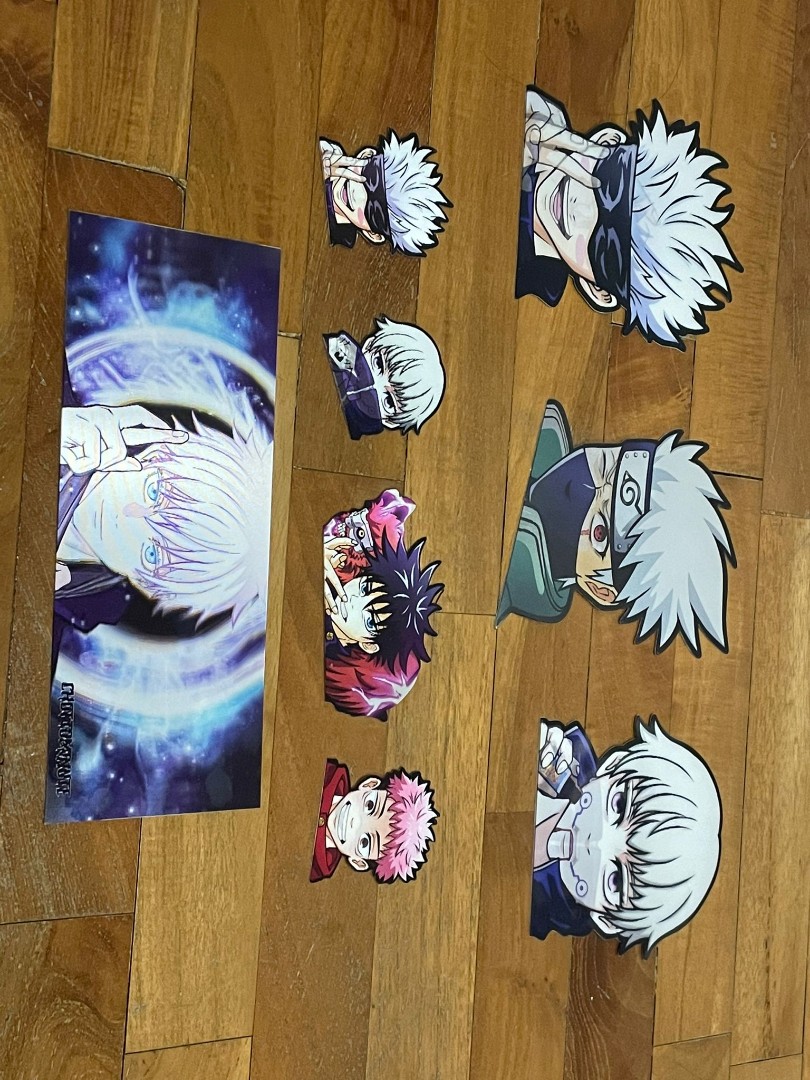 Jujutsu kaisen holographic stickers @chottominute, Hobbies & Toys,  Memorabilia & Collectibles, J-pop on Carousell
