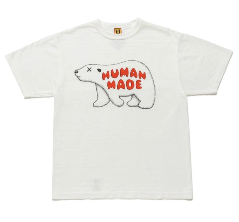 KAWS x HUMAN MADE®️ Polar Bear XX S/S Tee #7, 男裝, 上身及套裝, T