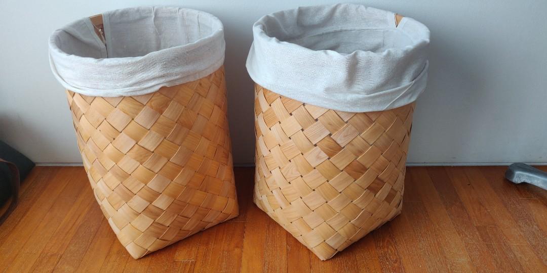 Laundry Baskets (Pair), Furniture & Home Living, Home Improvement