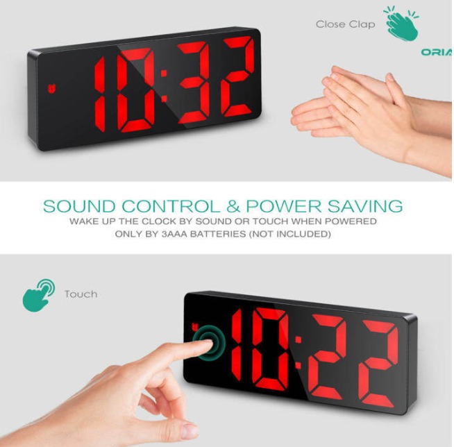 LED Clock GH0712L White , Black, Furniture & Home Living, Home Decor