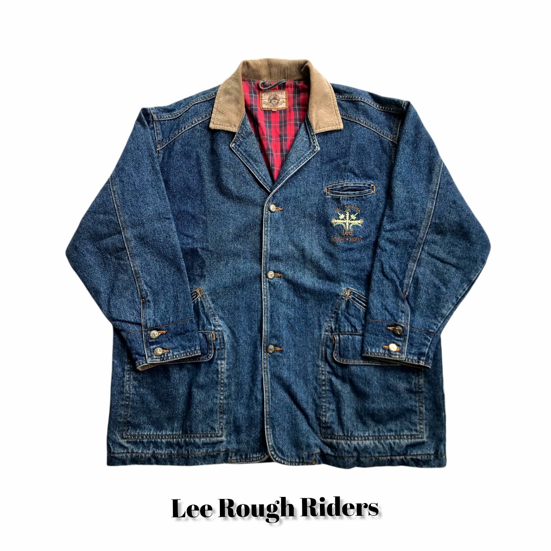 Lee Rough Riders Denim Jacket, Fesyen 