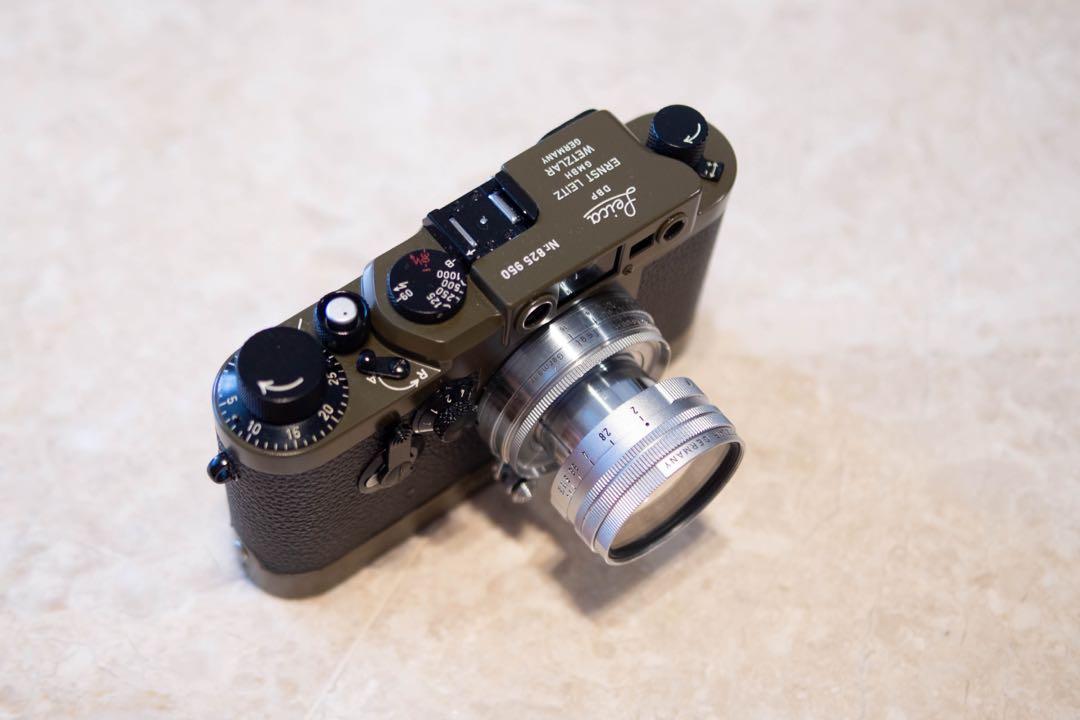Leica IIIG Olive Paint Film Camera Body, Photography, Cameras on Carousell