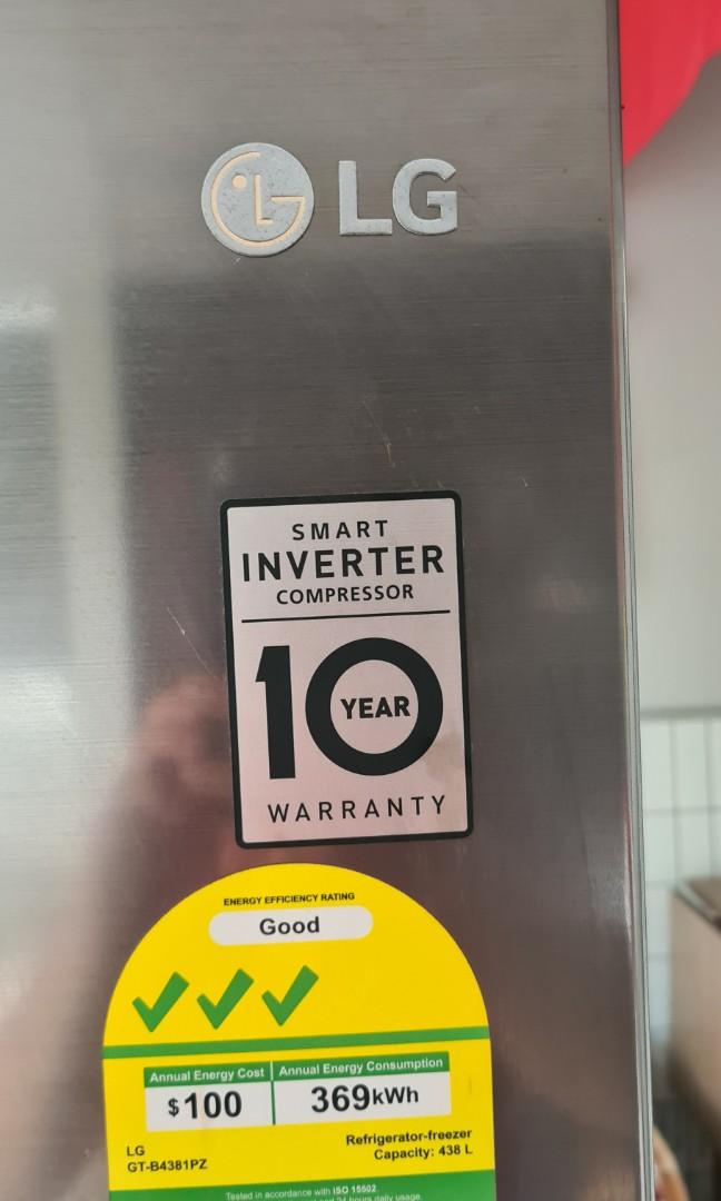 400 litre lg fridge
