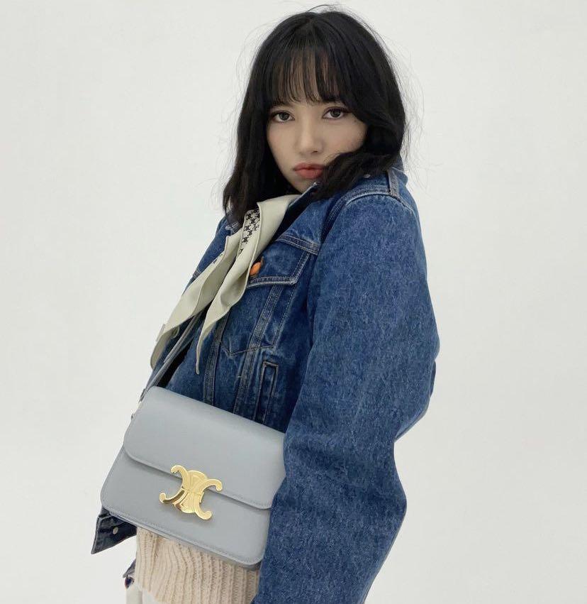 Lisa Celine TEEN TRIOMPHE BAG IN SHINY CALFSKIN