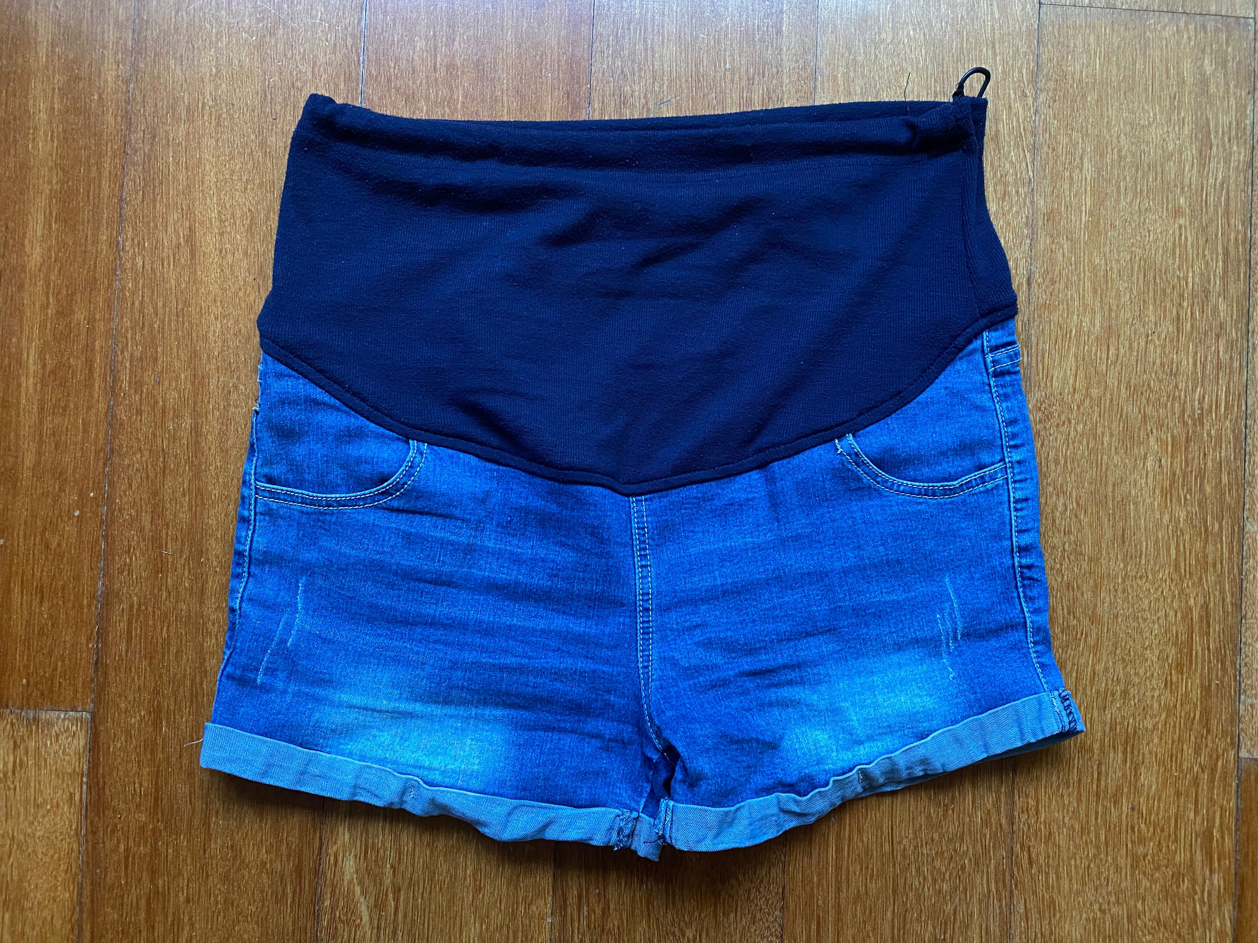 Maternity Denim Shorts, Women's Fashion 