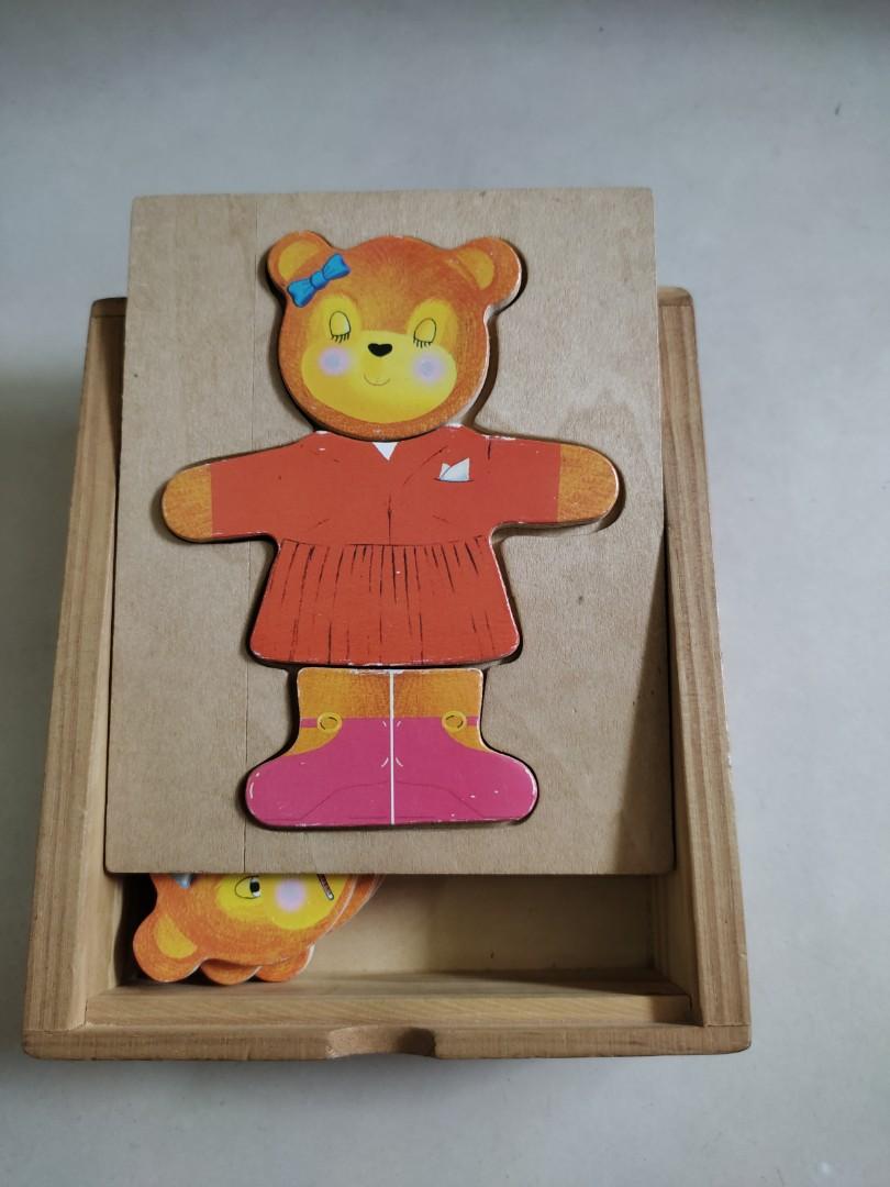 Melissa & Doug wooden bear dress up, Hobbies & Toys, Toys & Games on