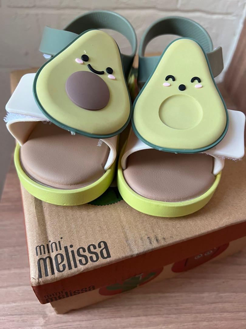 Mini melissa avocado 2025 sandals