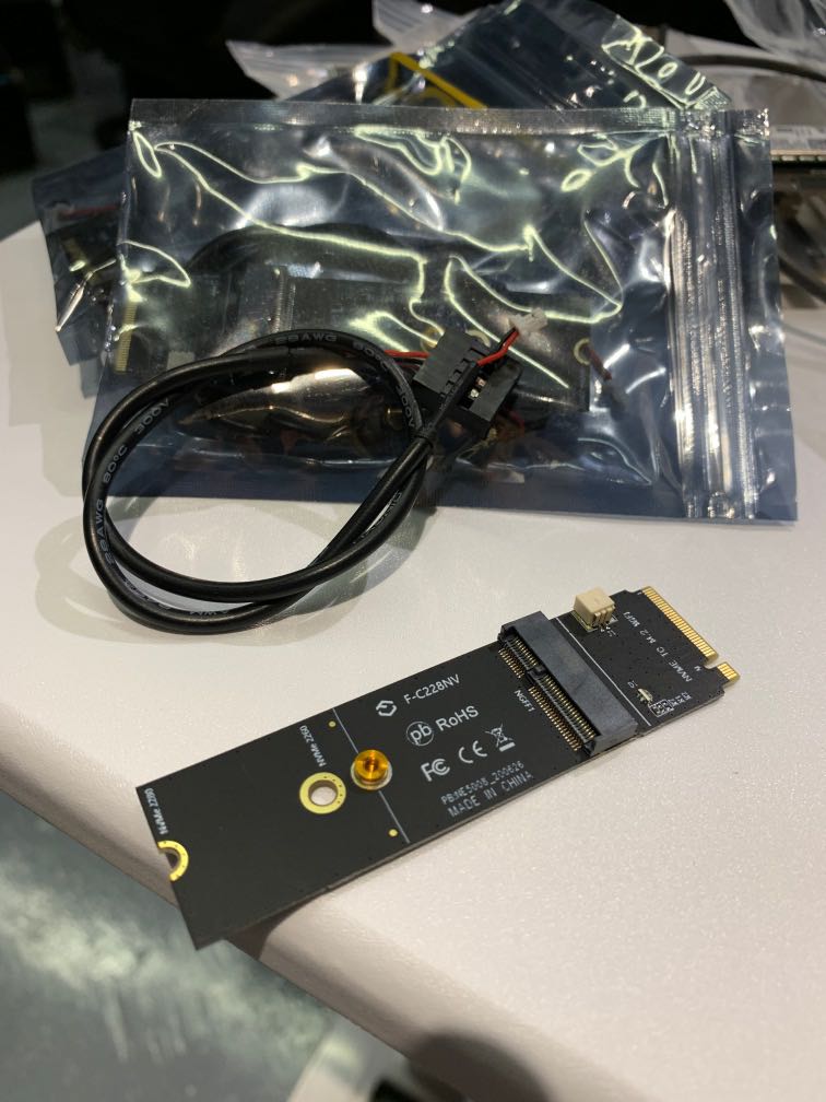 m 2 a e key slot as two usb 2.0 female interface