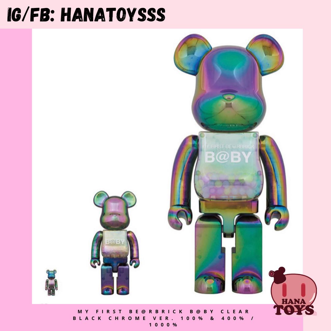 MY FIRST BE@RBRICK B@BY CLEAR BLACK 1000-