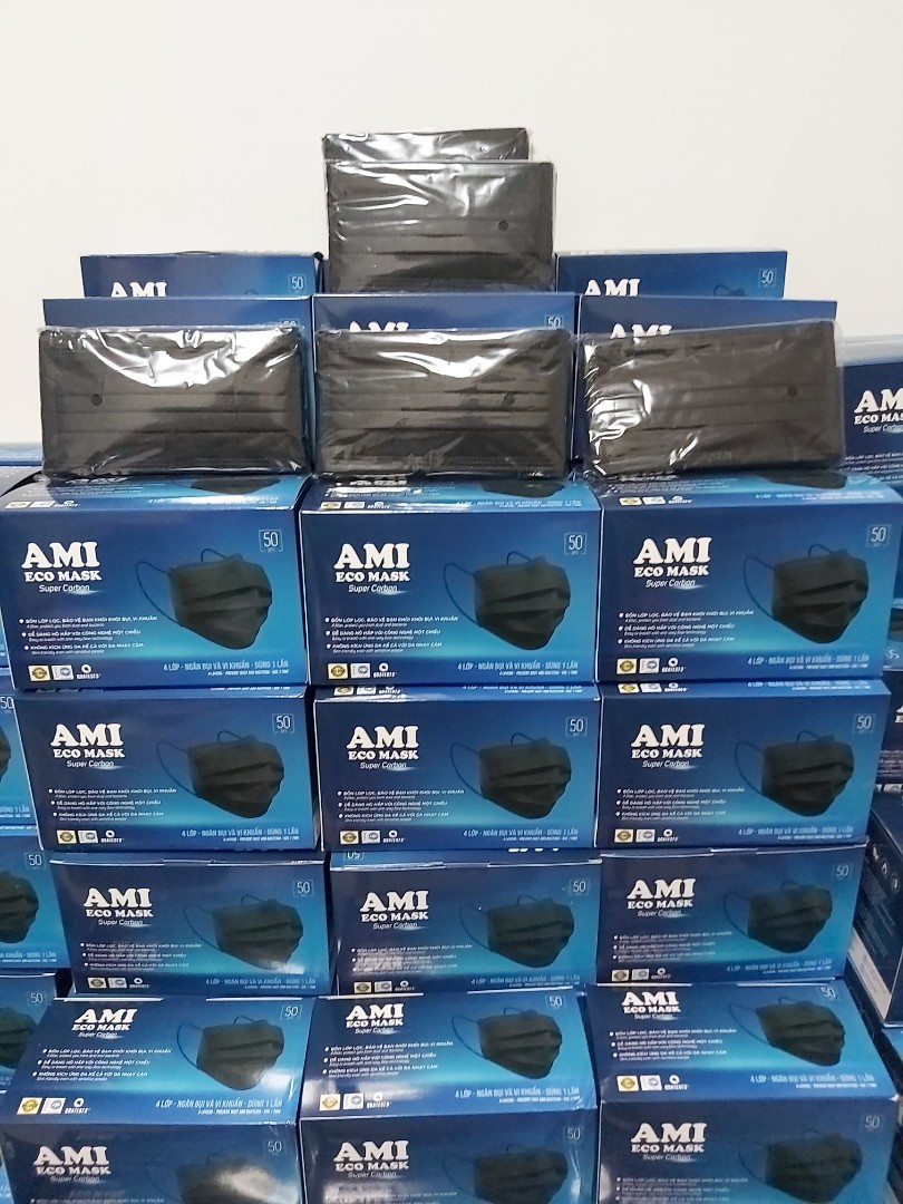 *NEW BATCH HALLOWEEN SPECIAL* 4 Ply AMI Disposable Mask, Health