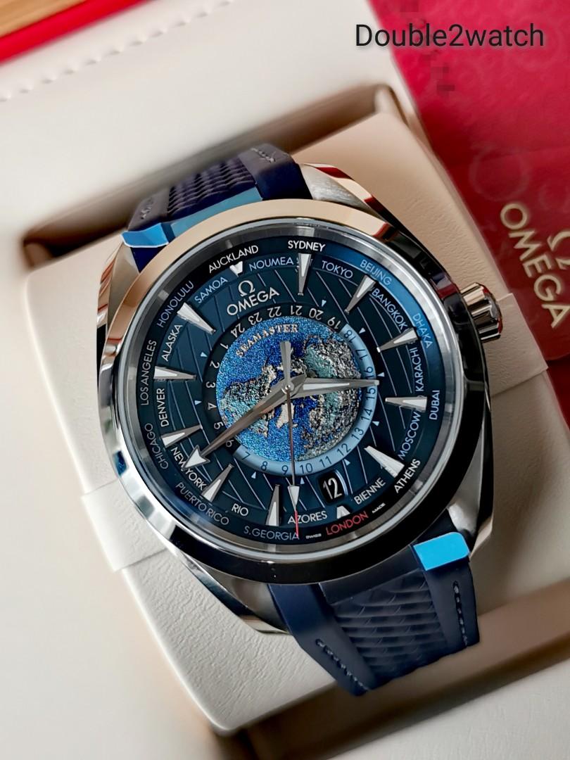 Omega seamaster aqua terra 150m master chronometer gmt 2025 worldtimer