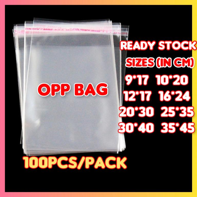 Opp Bags 25x35cm Ready Stock 100pcs Opp Beg Self Adhesive Packing Plastic Bag Everything Else Others On Carousell