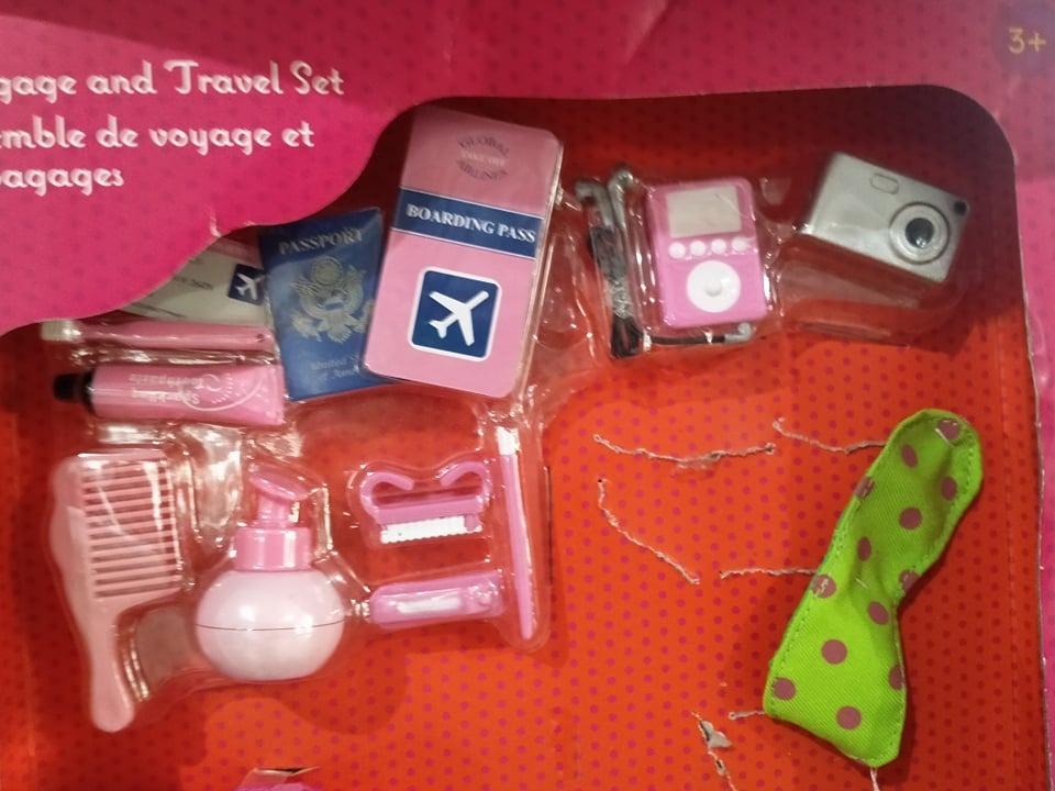 Our Generation Travel Luggage and Accessory Set, Hobbies & Toys, Toys