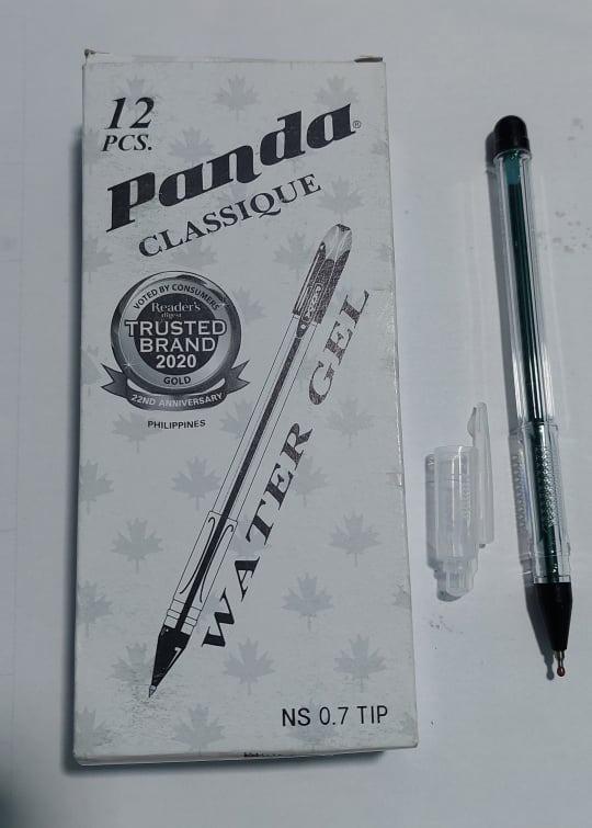 Panda ballpen Black 12pcs school & Office supply (Category: Stationery & School Supplies) located in Manila. Submitted by zephmerchandising (Listing ID 1121228589, Image 1). Description: retail price 85 pesos per box 1box 12pcs ang laman sa loob 6-12 pcs box 80 pesos each per box COD 1-20pcs box.....cash on deliver ipa book nyo po sa toktok apps 30-60 pcs box 75 pesos each box 70-100 pcs box 70 pesos each box 200-600 pcs box 65 pesos each box 2k-