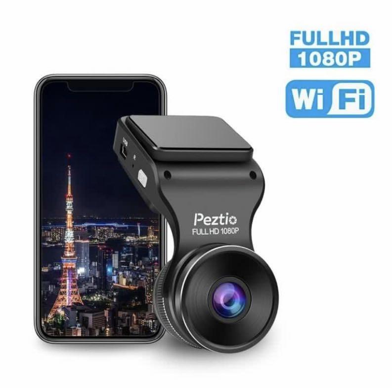 Peztio Dash Cam WiFi Full HD 1080P Car Dash Camera Recorder, Dashcam for  Cars with Night Vision, 170° Wide Angle, WDR, Loop Recording, G-sensor(Free  32GB SD), Furniture & Home Living, Security 