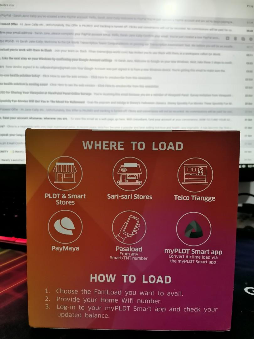 PLDT Home wifi (Category: Networking) located in San Antonio. Submitted by goodthings25 (Listing ID 1121330856, Image 2). Description: Selling brand new PLDT home wifi complete. Open but not used Rfs: nakatago lng for backup since 2020 june 09354282466.