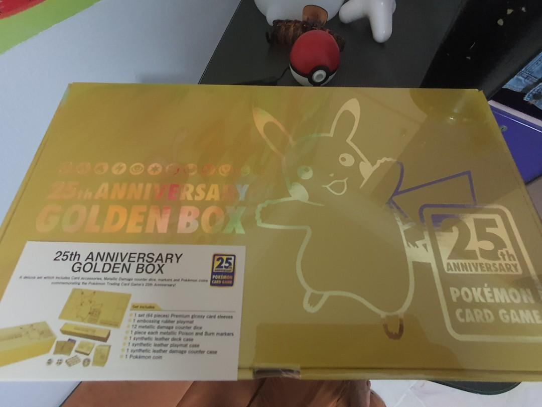 Pokemon 25th Anniversary Golden Box (English set), Hobbies & Toys