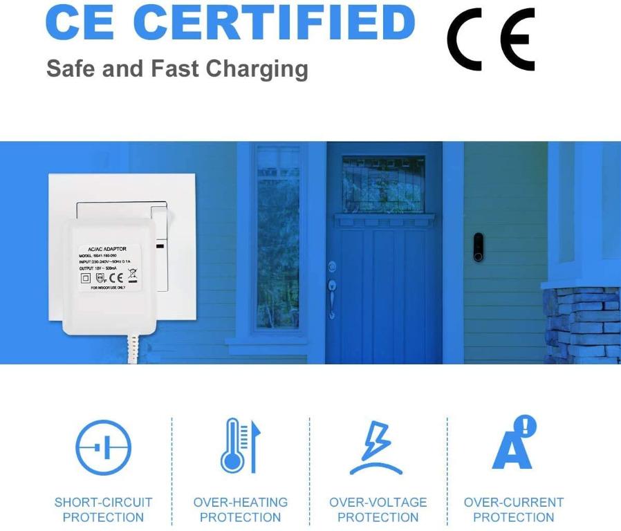 Power Supply for Nest Video Doorbell,AIEVE Power Adapter Transformer for Google Nest Hello Video