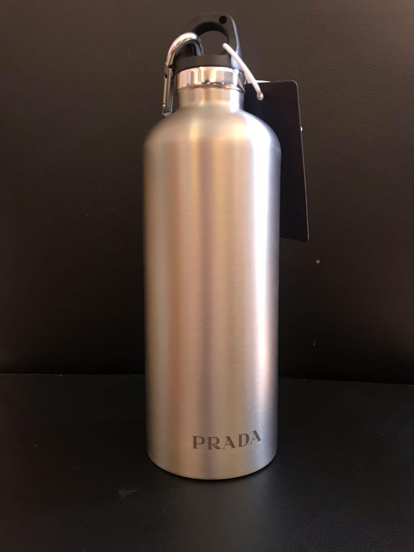 PRADA - Logo-print stainless-steel water bottle 500ml
