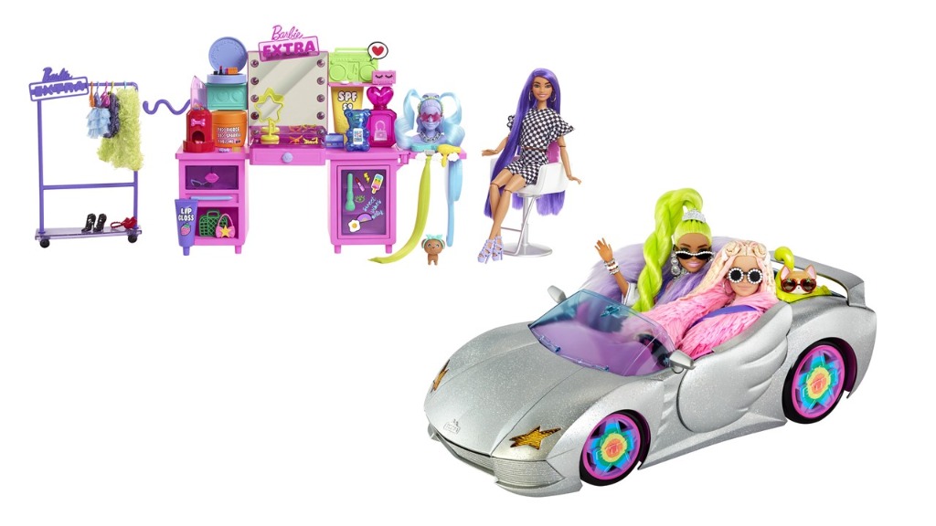 [PreOrder still available] Barbie Extra Doll & Vanity Playset With