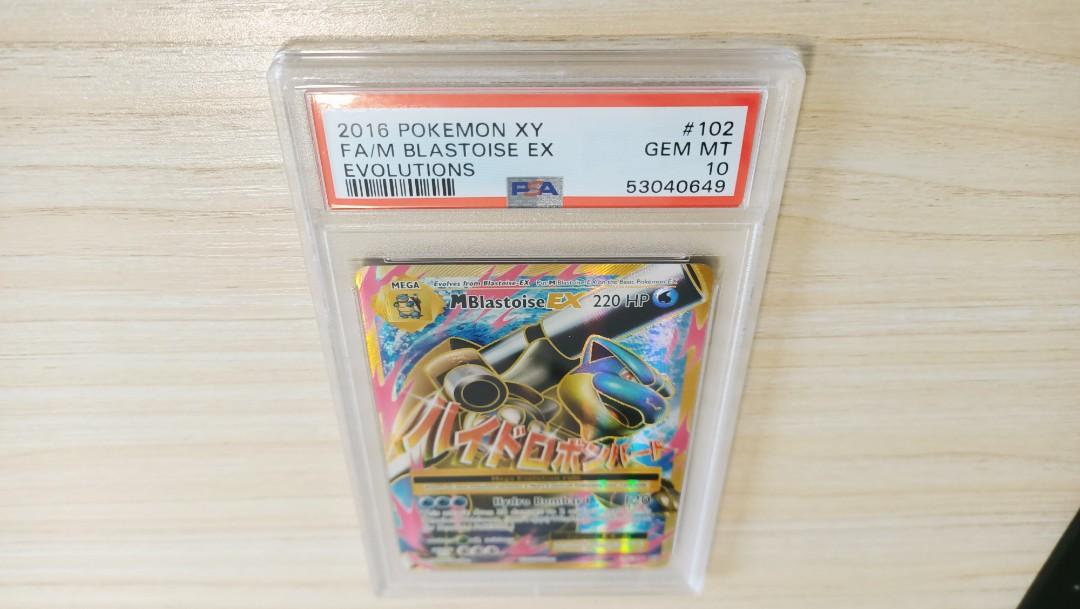 PSA 10 M Blastoise EX Full Art XY Evolutions 102/108 Mint Pokmon Card,  Hobbies & Toys, Toys & Games on Carousell
