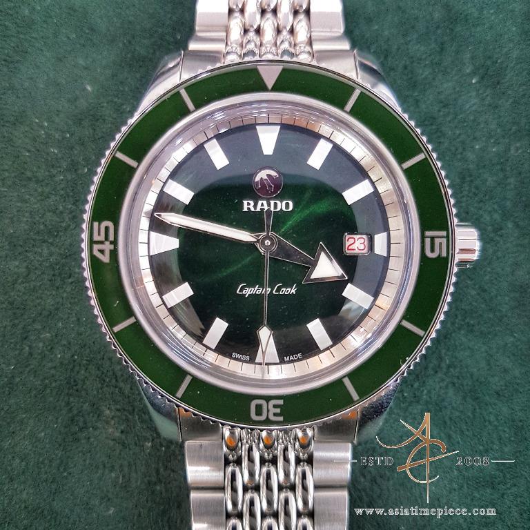Rado captain cook green best sale