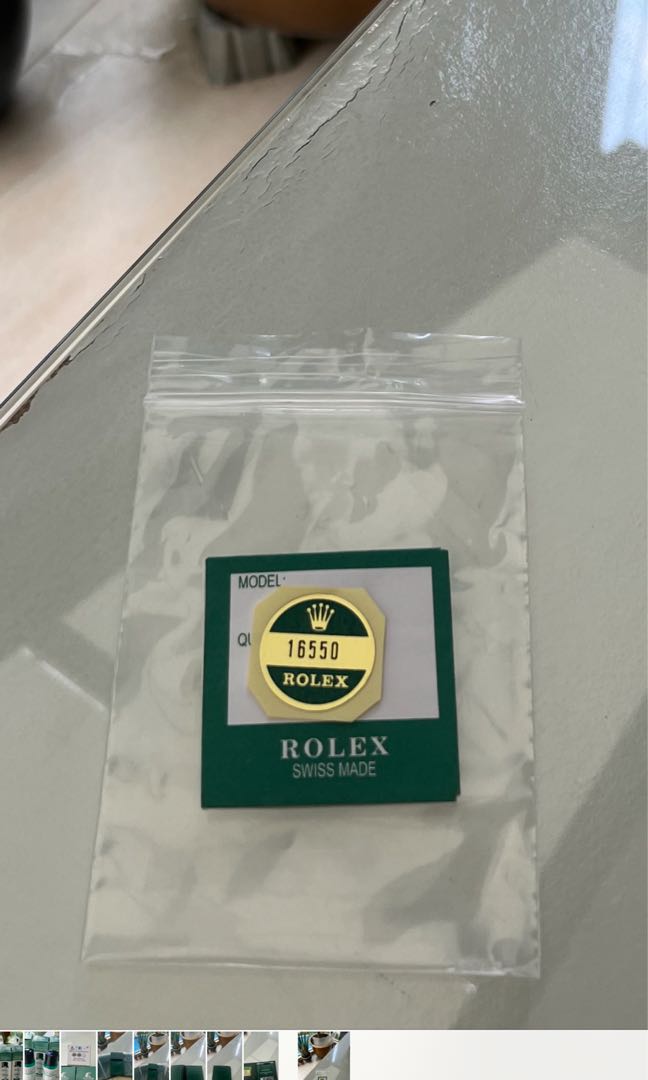 rolex caseback sticker
