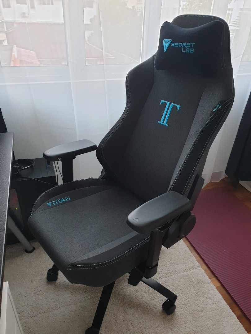 Secretlab Titan 2020 Charcoal Blue Fabric Softweave, Furniture & Home