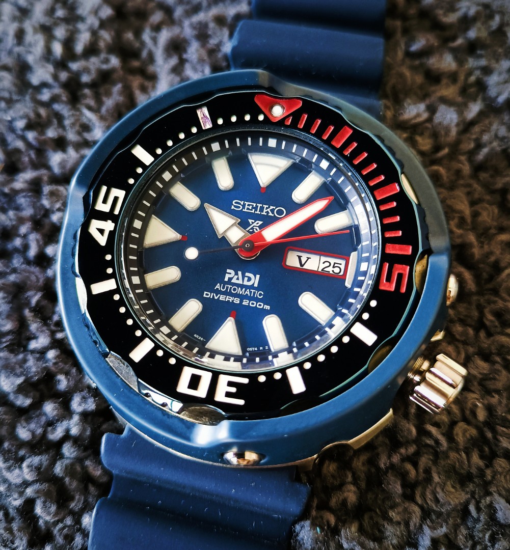 Seiko Tuna ?? Padi Blue Sunburst Automatic Prospex Divers Watch SRPA83K1  SRPA83, Men's Fashion, Watches & Accessories, Watches on Carousell