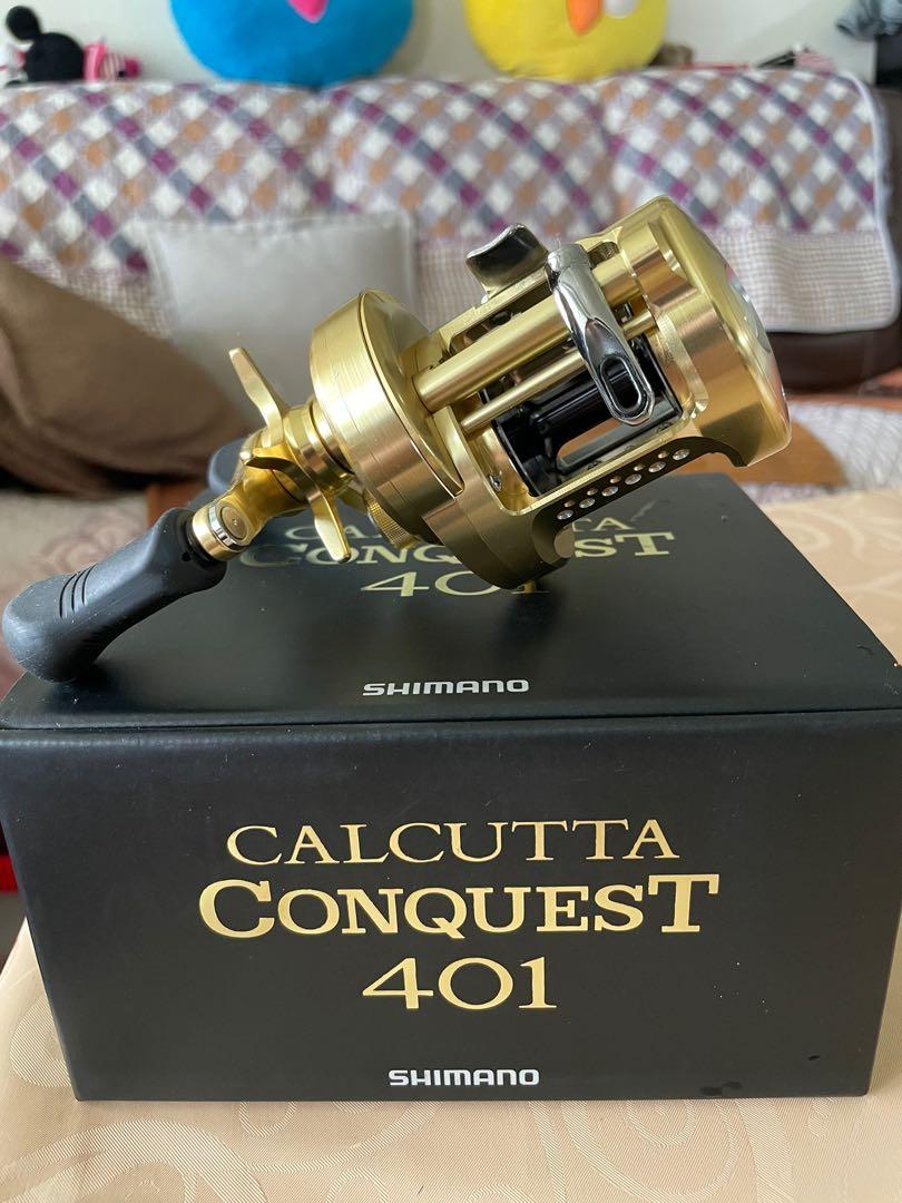 Shimano Calcutta Conquest 401 Fishing Reel, Sports Equipment
