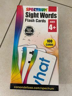 Sight Words 100 cards for ages 4+