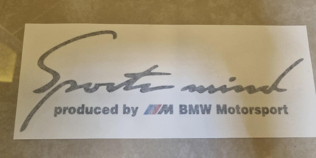 Autocollant Sports Mind BMW Motorsport