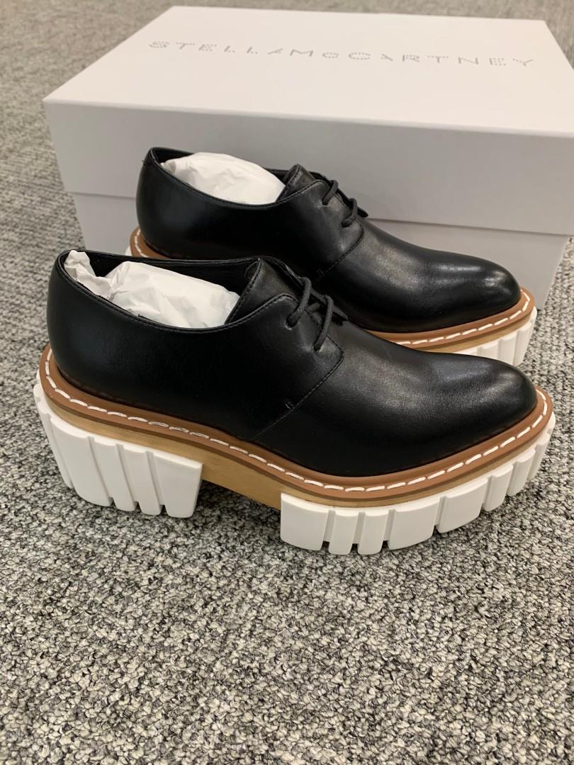 Stella McCartney Emilie Lace-Up Shoes, 名牌, 鞋及波鞋- Carousell