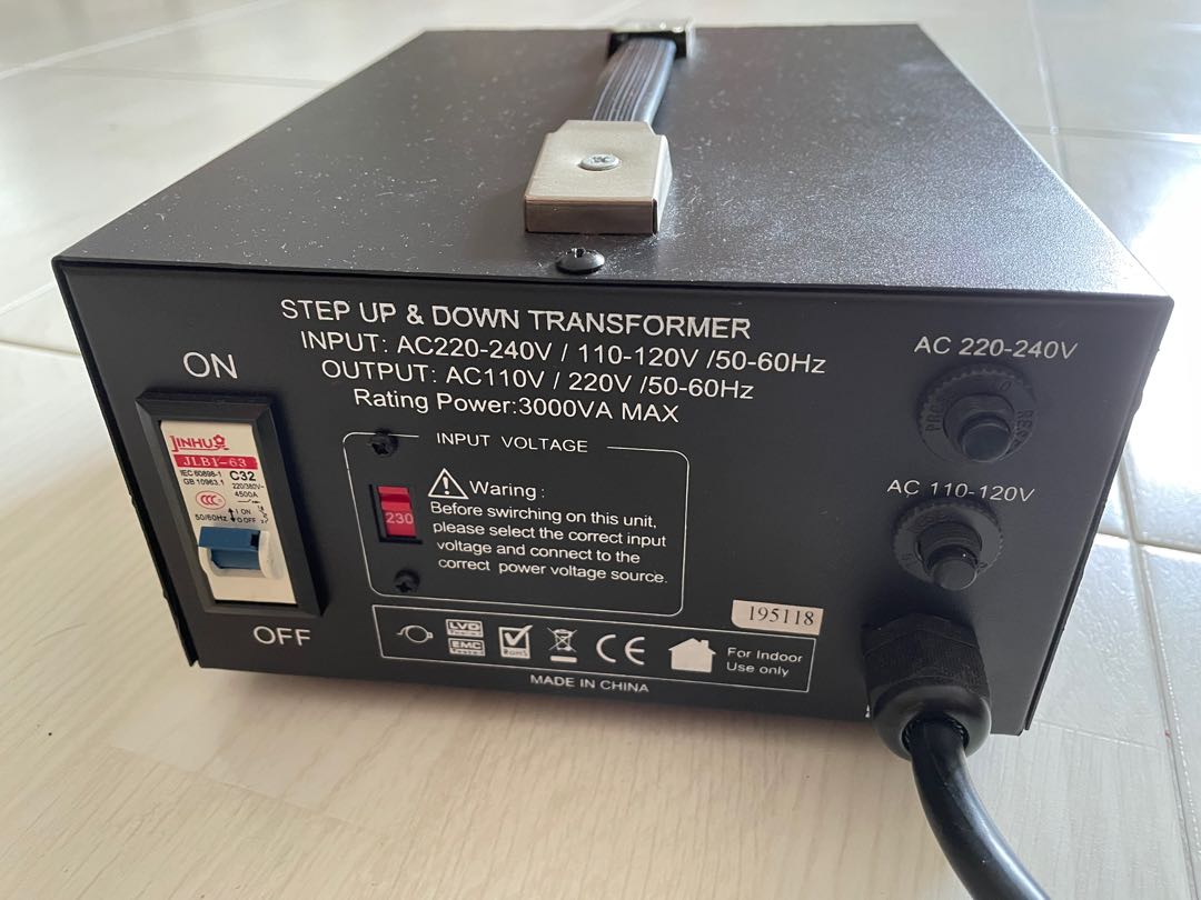 Step up / step down 3000W transformer, TV & Home Appliances, Electrical