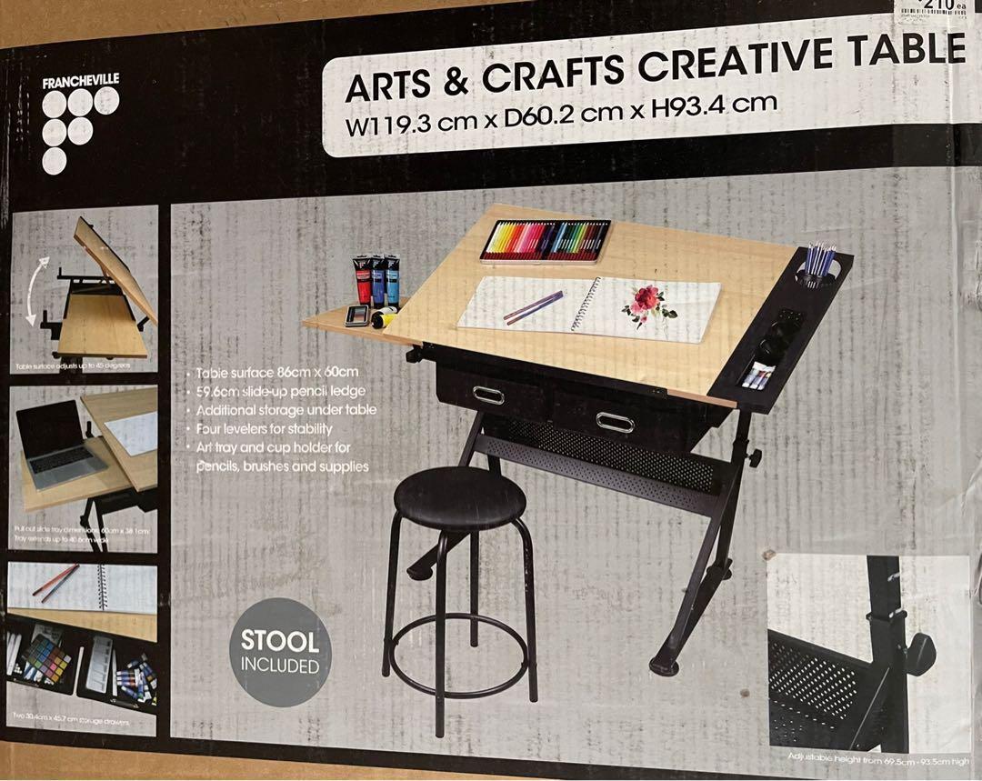 Study, Arts, drawing table for sale (BNIB), Furniture & Home Living