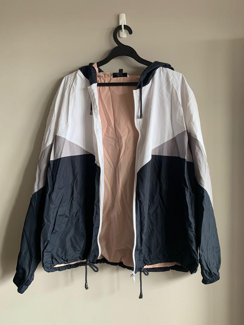 Colour block sales windbreaker jacket topshop