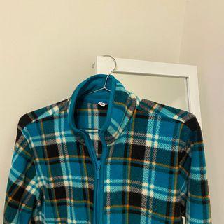 Uniqlo 寶藍格子外套