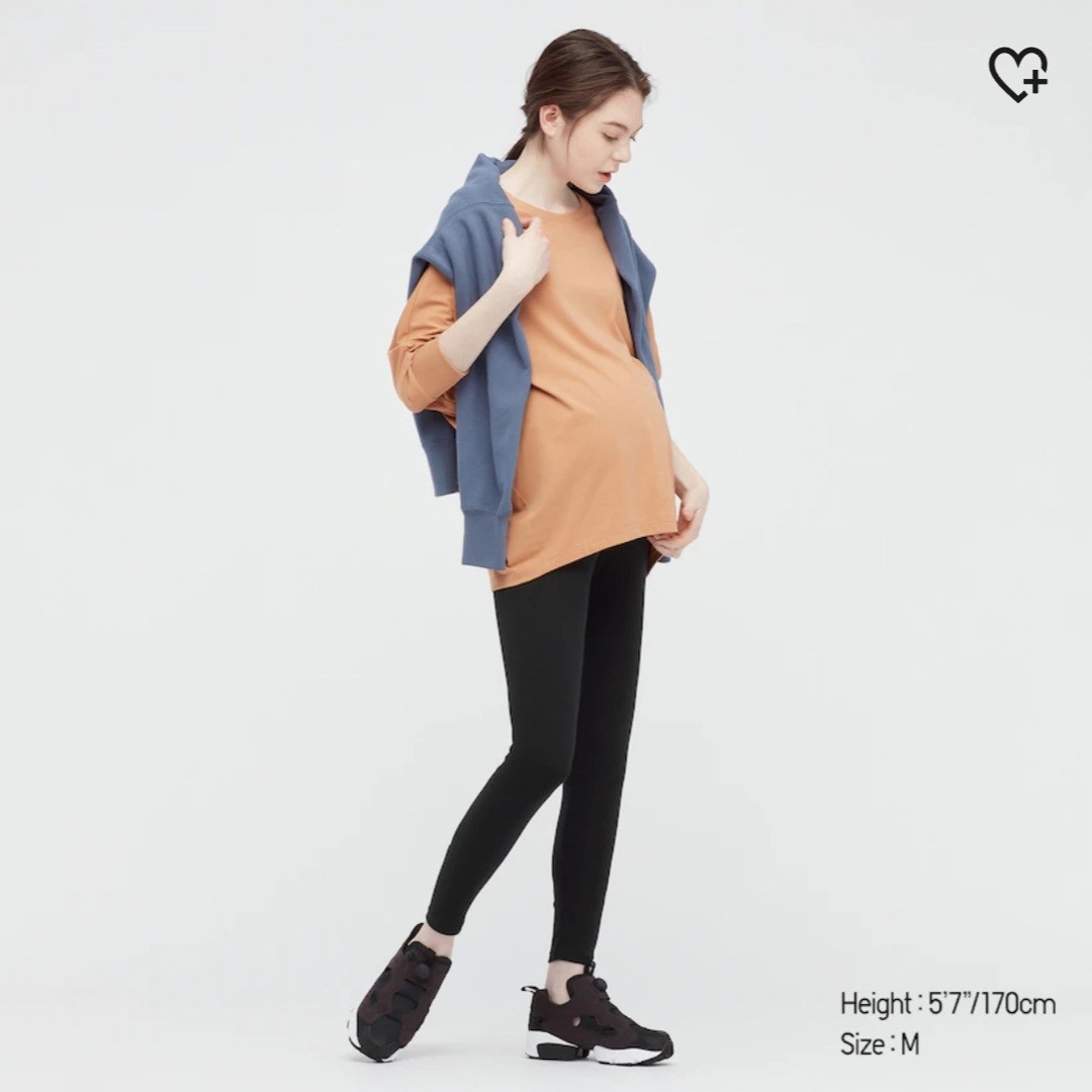 Uniqlo Women Maternity Ribbed Leggings 