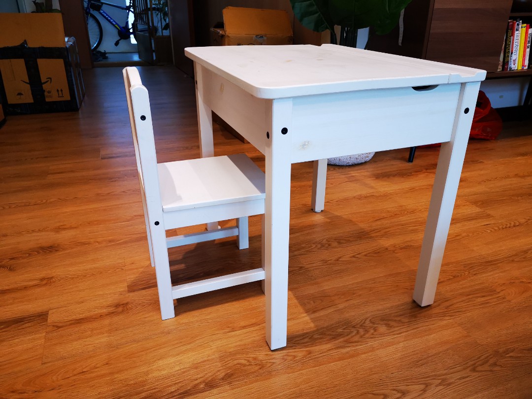 children's/ kid's desk with storage IKEA, Furniture & Home Living
