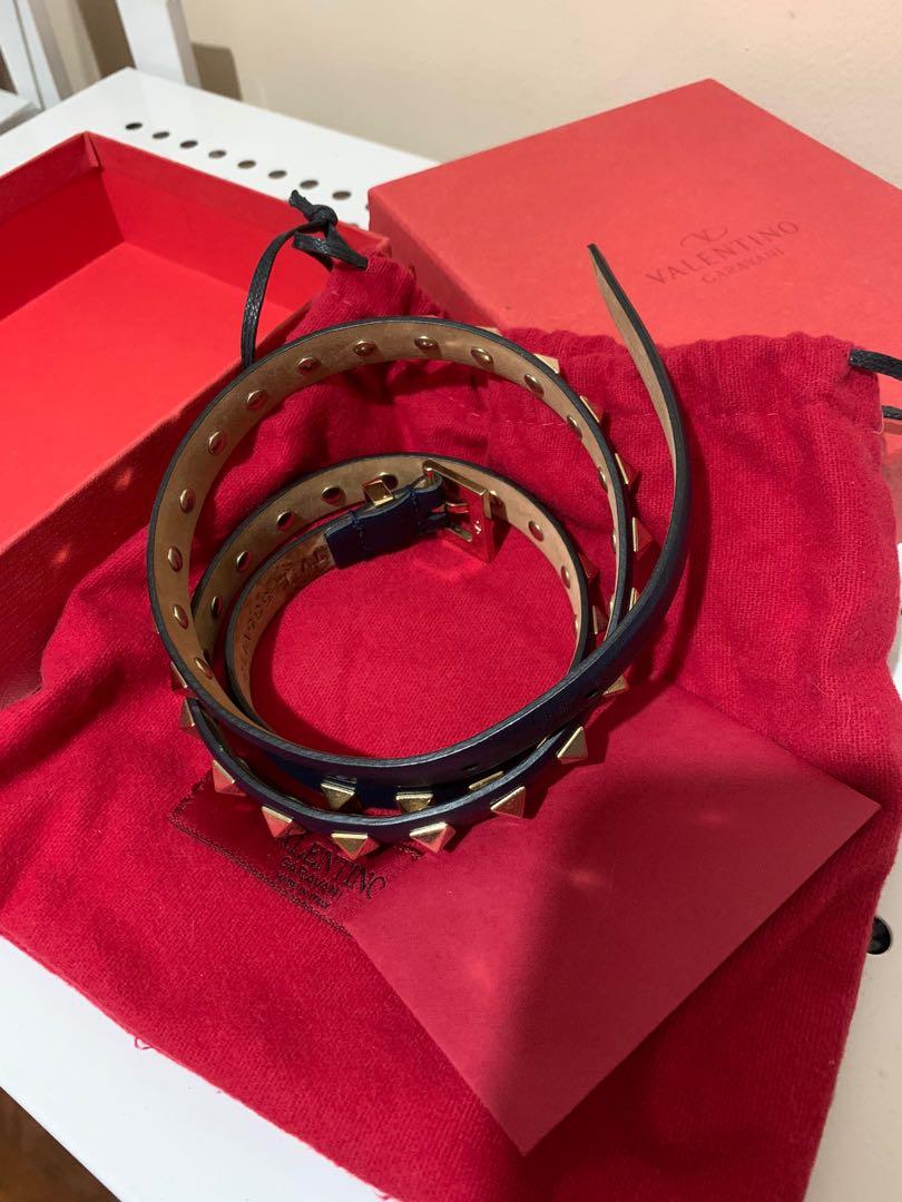 Valentino Rockstud Navy Belt (Category: Belts) located in Quezon City. Submitted by annsapp (Listing ID 1121205386, Image 2). Description: Unused.
