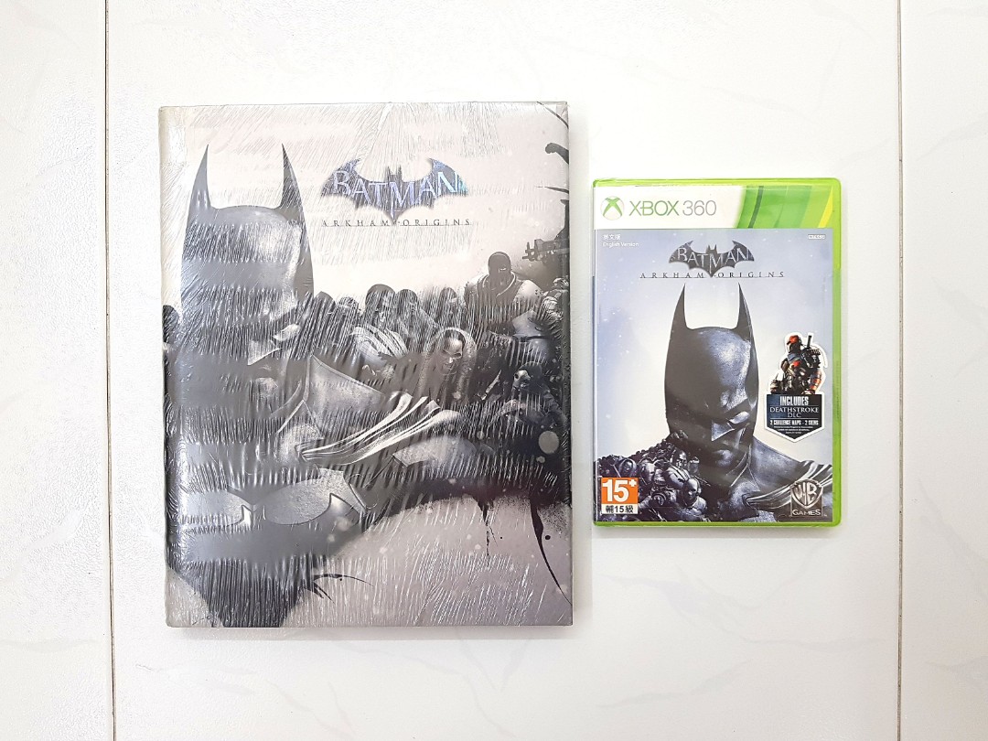 Video Game For Xbox 360 Batman Arkham Origins Incl Deathstroke Dlc Misb Ntscj Warner Bros Teen C W Brady Games Official Limited Edition Strategy Game Guide In Hardcover Misb Video Gaming