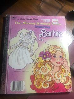 VINTAGE 1986 Barbie Little Golden Book Collector’s Item ( The Missing Wedding Dress