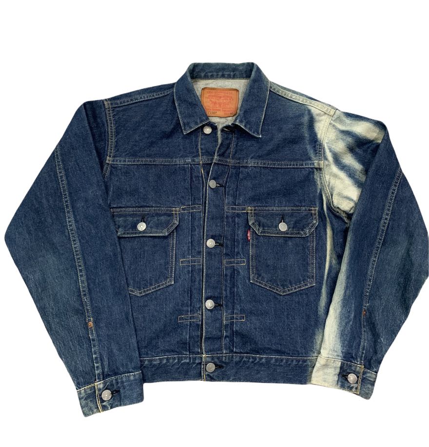 Vintage Levis Big E Selvedge Type 2 Denim Jacket Men s Fashion