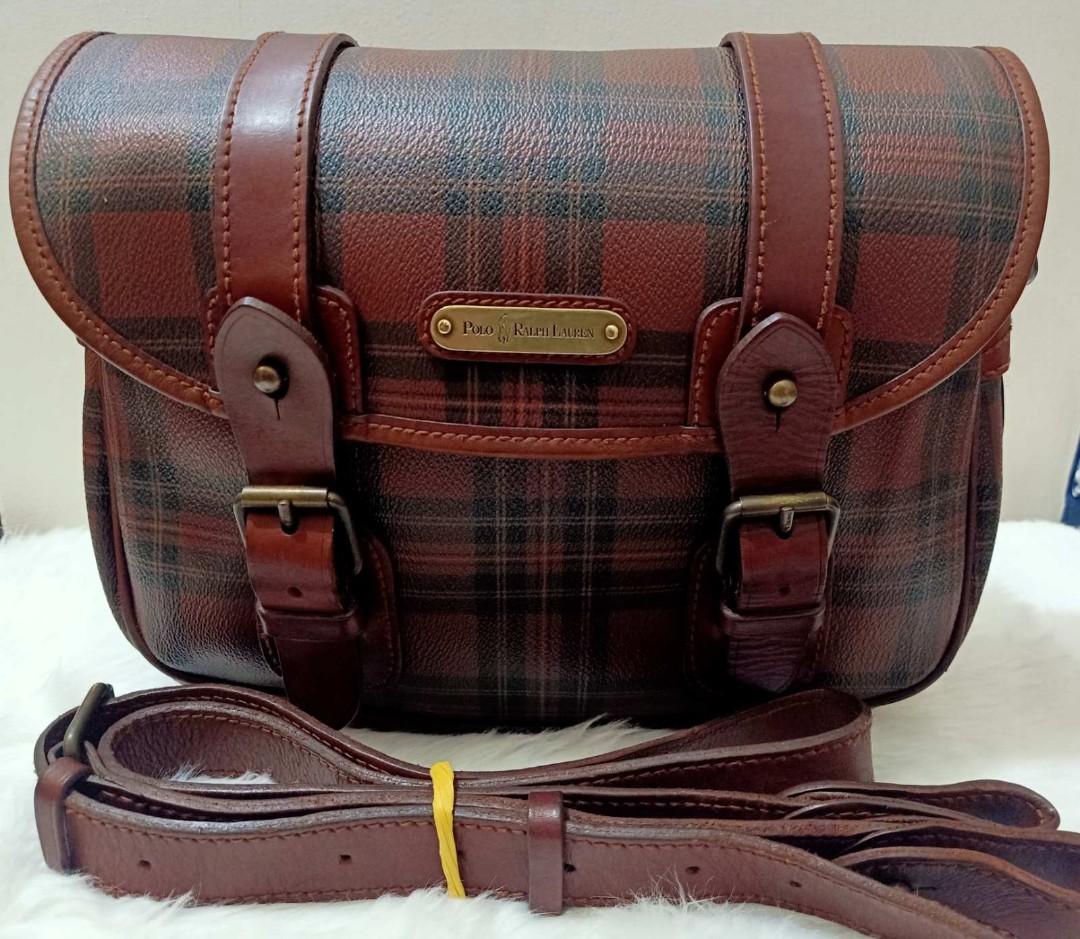 Vintage Polo Ralph Lauren 1970 s Leather Messenger Bag