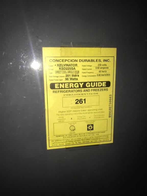 Kelvinator refrigerator best sale power consumption