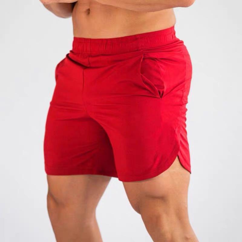 Gym Workout Shorts RED Men s Fashion Activewear on Carousell