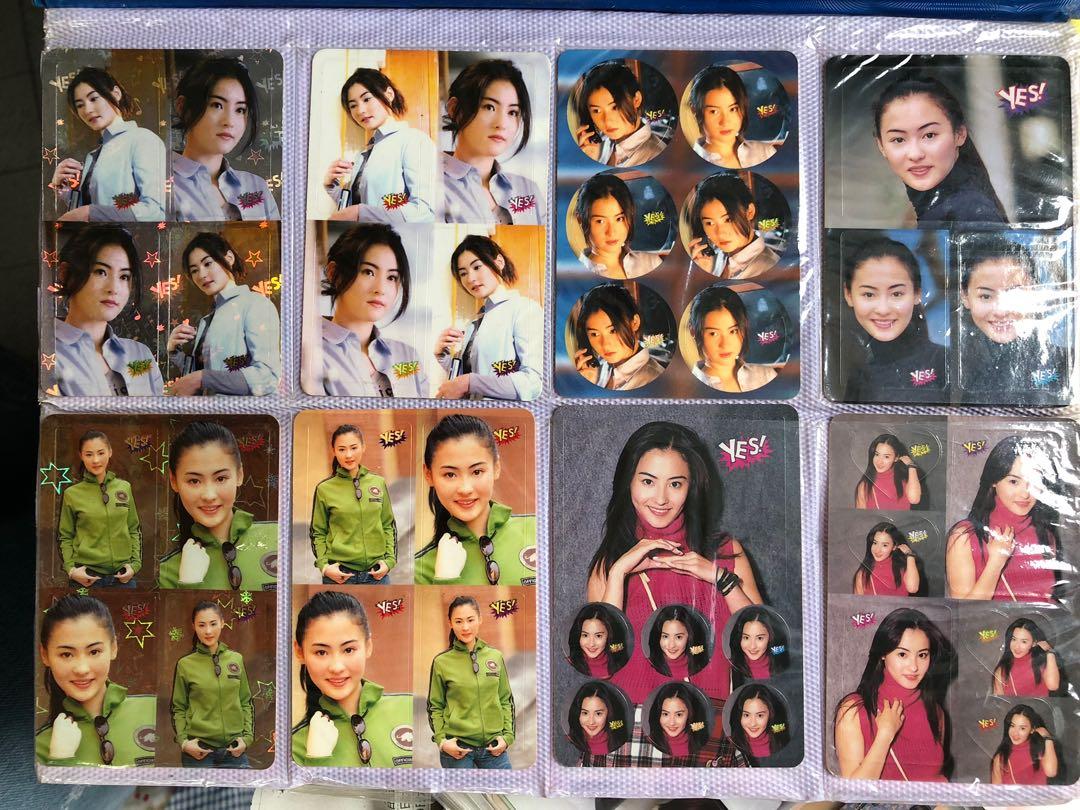 Yes card Cecilia Cheung 張柏芝白卡閃卡雙面閃, 興趣及遊戲, 收藏品及紀念品, 韓流- Carousell
